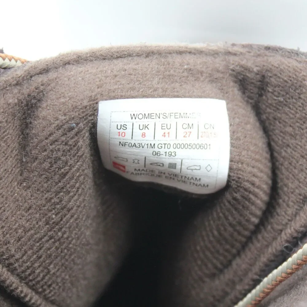 The North Face Ballard Lace II Suede Ankle Boots Women's Size 10 Brown Leather